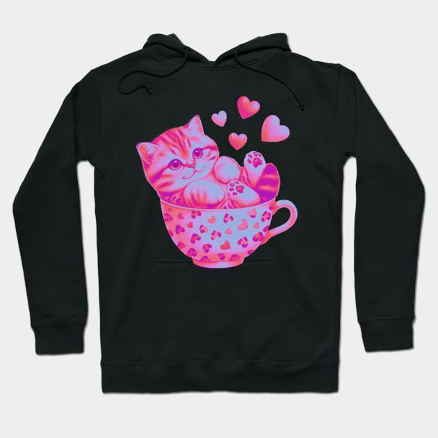 Cup of kitty Hoodie by Doggomuffin 